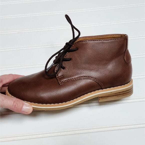 NWT Cat & Jack Filip Brown Chukka Boots - Picture 6 of 11